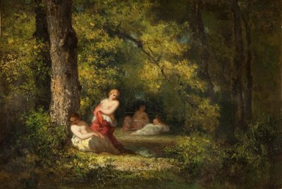 Quatre nymphes dans un bois - Narcisse Virgile Diaz de la Peña